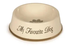 Beeztees Keramische eetbak 'My favourite dog' grijs 22 x 8,5 cm