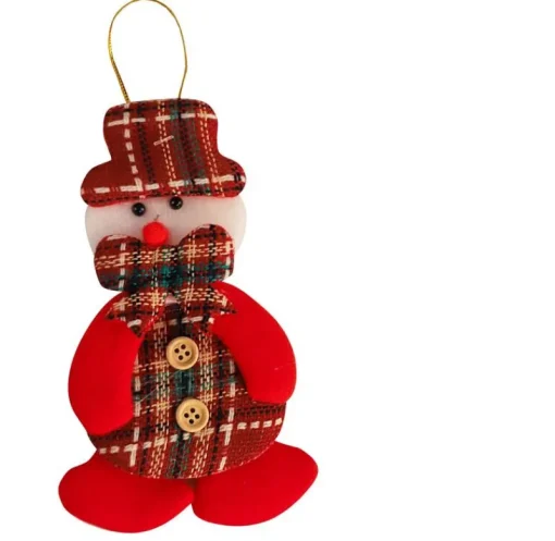 DDD Kerstboomhanger popje ruit