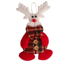 DDD Kerstboomhanger popje ruit