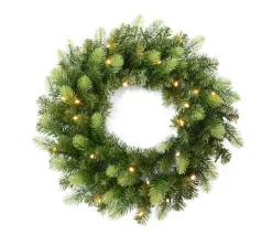 DDD Kerstkrans groen + Led 50 cm