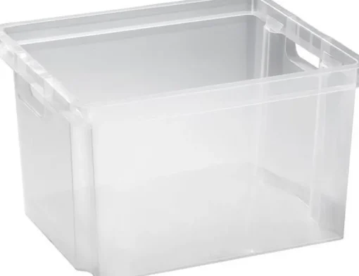 Keter Crownest Opbergbox Transparant - 42,6x36,1x26cm - 30L