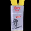 Euro Cycle Kettingslot met sleutel geel 8 x 1200