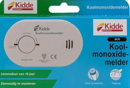 Euro Shop Kidde koolmonoxidemelder compact - 10 jaar sensor