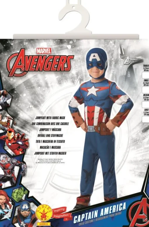 Marvel Kinderkostuum Avengers Captain America - Maat 116
