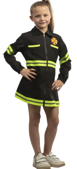 Kinderen Partyline Kinderkostuum Brandweer Meisje - Maat 116