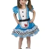 Kinderen Euro Shop Kinderkostuum Jurk Alice in Wonderland Meisje - Maat 140