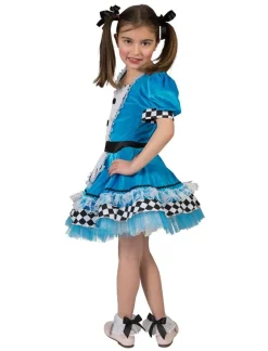 Kinderen Euro Shop Kinderkostuum Jurk Alice in Wonderland Meisje - Maat 140