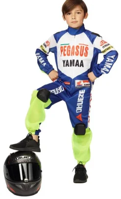 Kinderen Partyline Kinderkostuum Motor Racer - Maat 128