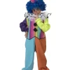 Kinderen Euro Shop Kinderkostuum Rainbow Clown Jongen - Maat 128