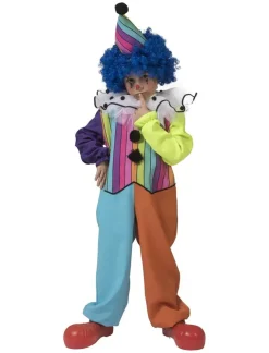 Kinderen Euro Shop Kinderkostuum Rainbow Clown Jongen - Maat 128