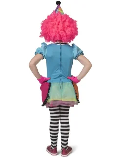 Euro Shop Kinderkostuum Rainbow Clown Meisje - Maat 104