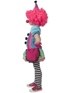 Euro Shop Kinderkostuum Rainbow Clown Meisje - Maat 104