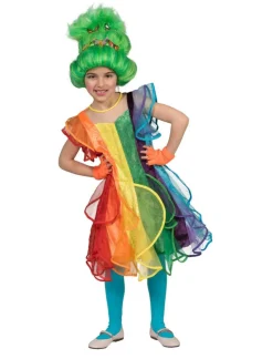 Kinderen Euro Shop Kinderkostuum Regenboog Prinsessenjurk - Maat 128