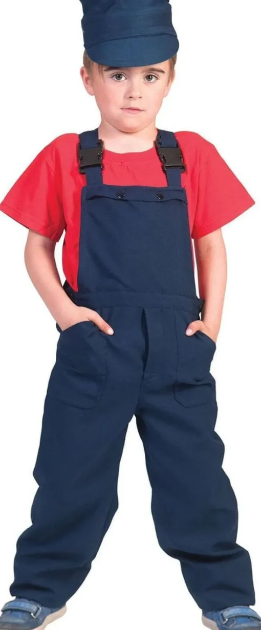 Kinderen Euro Shop Kinderkostuum Salopet Blauw - Maat 164