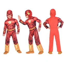 Kinderen Euro Shop Kinderkostuum The Flash - 8-10 jaar