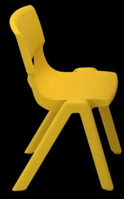 DDD Kinderstoeltje 30 cm geel