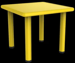 DDD Toys Kindertafel 62x62x56 cm geel