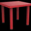 DDD Toys Kindertafel 62x62x56 cm rood