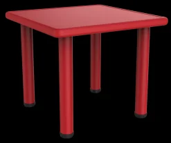 DDD Toys Kindertafel 62x62x56 cm rood