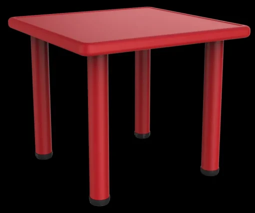 DDD Toys Kindertafel 62x62x56 cm rood