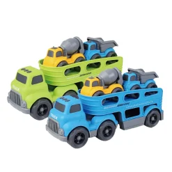 DDD Toys Kinetische Transporttruck - Licht en Geluid - Met 4 Mini Voertuigen