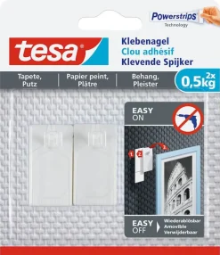 Tesa Klevende Spijker behang en pleisterwerk (2 stuks) 0,5 kg