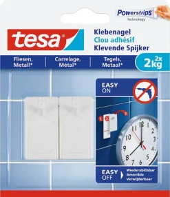 Tesa Klevende Spijker tegels & metaal (2 stuks) 2 kg