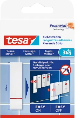 Tesa Klevende strips tegels & metaal (6 stuks) 3 kg