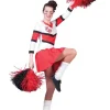 Euro Shop Kostuum Cheerleader Cherry - Maat 44/46