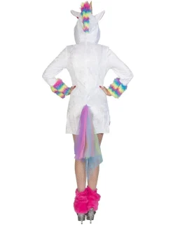 Euro Shop Kostuum Eenhoorn Jurk Rainbow - Maat 40/42