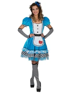 Euro Shop Kostuum Jurk Alice in Wonderland Vrouw - Maat 44/46