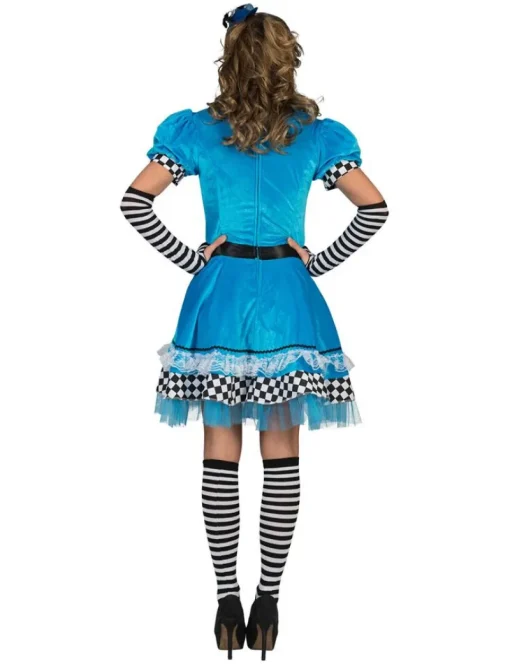 Euro Shop Kostuum Jurk Alice in Wonderland Vrouw - Maat 36/38