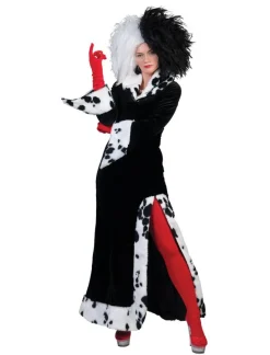 Euro Shop Kostuum Jurk Cruella De Vil - Maat 44/46