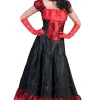 Euro Shop Kostuum Jurk Saloon Girl - Maat 36/38