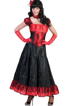 Euro Shop Kostuum Jurk Saloon Girl - Maat 40/42