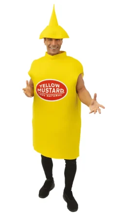 Euro Shop Kostuum Mosterd volwassenen - Foam - One Size