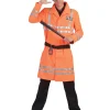 Euro Shop Kostuum Politieman Oranje - One Size