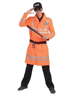 Euro Shop Kostuum Politieman Oranje - One Size