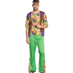 Euro Shop Kostuum Woodstock Hippie Man - M/L