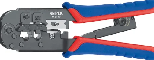Knipex Krimptang voor Western-stekkers 190 mm