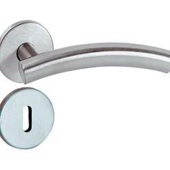 Linea Bertomani Kruk inox met rozet en sleutelplaat
