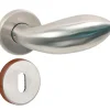 Linea Bertomani Kruk inox met rozet en sleutelplaat