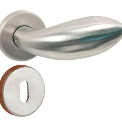 Linea Bertomani Kruk inox met rozet en sleutelplaat