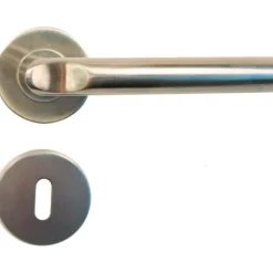 Linea Bertomani Kruk inox met rozet en sleutelplaat