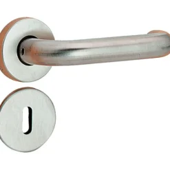 Linea Bertomani Kruk inox met rozet en sleutelplaat