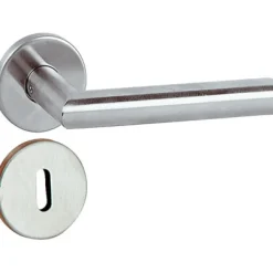 Linea Bertomani Kruk inox met rozet en sleutelplaat