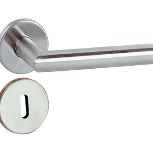 Linea Bertomani Kruk inox met rozet en sleutelplaat