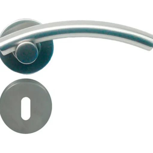 Linea Bertomani Kruk inox met rozet en sleutelplaat