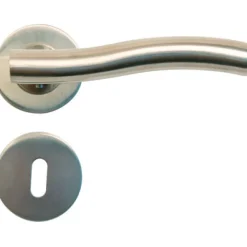 Linea Bertomani Kruk inox met rozet en sleutelplaat