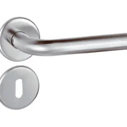 Linea Bertomani Kruk inox met rozet en sleutelplaat